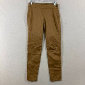 Scervino Street Women's size 4 Brown Tan Side Zip Slim Leg Pants